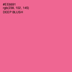 #EE6691 - Deep Blush Color Image
