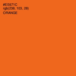 #EE671C - Orange Color Image