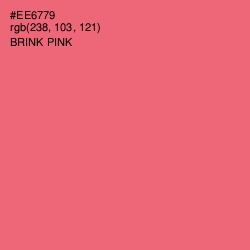 #EE6779 - Brink Pink Color Image