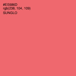 #EE686D - Sunglo Color Image