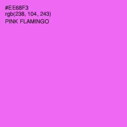 #EE68F3 - Pink Flamingo Color Image