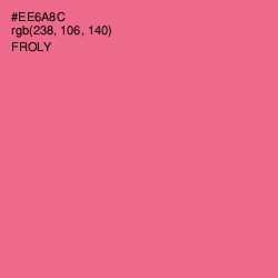 #EE6A8C - Froly Color Image