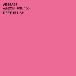 #EE6A96 - Deep Blush Color Image