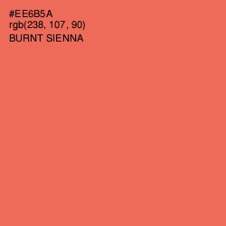 #EE6B5A - Burnt Sienna Color Image