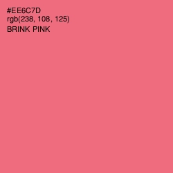 #EE6C7D - Brink Pink Color Image