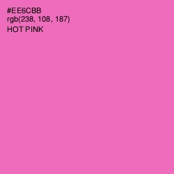 #EE6CBB - Hot Pink Color Image