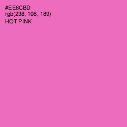 #EE6CBD - Hot Pink Color Image