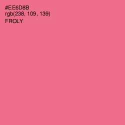 #EE6D8B - Froly Color Image