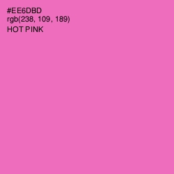 #EE6DBD - Hot Pink Color Image