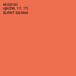 #EE6F4D - Burnt Sienna Color Image