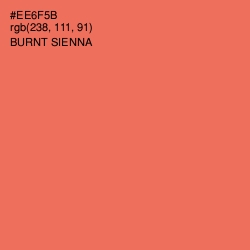 #EE6F5B - Burnt Sienna Color Image