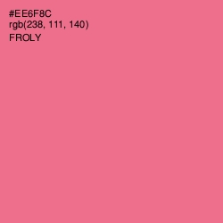 #EE6F8C - Froly Color Image