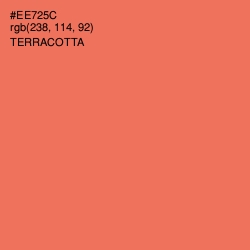 #EE725C - Terracotta Color Image