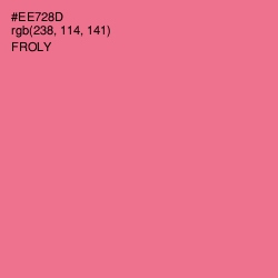 #EE728D - Froly Color Image