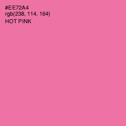 #EE72A4 - Hot Pink Color Image