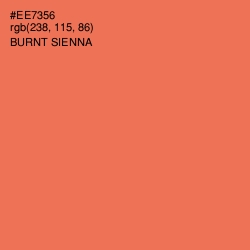 #EE7356 - Burnt Sienna Color Image