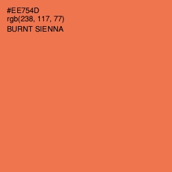 #EE754D - Burnt Sienna Color Image