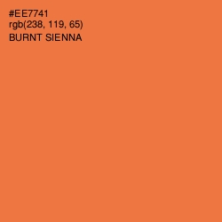 #EE7741 - Burnt Sienna Color Image