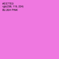 #EE77E0 - Blush Pink Color Image