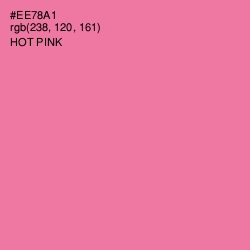 #EE78A1 - Hot Pink Color Image