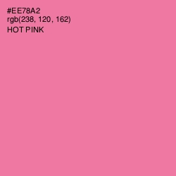 #EE78A2 - Hot Pink Color Image