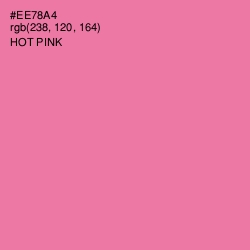 #EE78A4 - Hot Pink Color Image