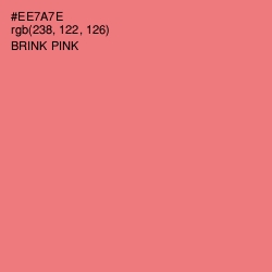 #EE7A7E - Brink Pink Color Image