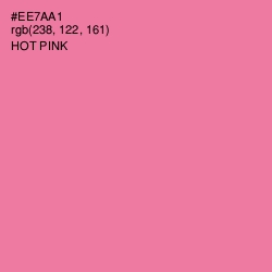 #EE7AA1 - Hot Pink Color Image