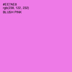 #EE7AE8 - Blush Pink Color Image