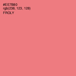 #EE7B80 - Froly Color Image