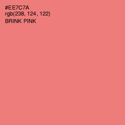 #EE7C7A - Brink Pink Color Image