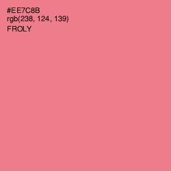 #EE7C8B - Froly Color Image