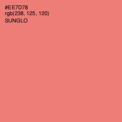 #EE7D78 - Sunglo Color Image