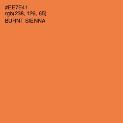 #EE7E41 - Burnt Sienna Color Image