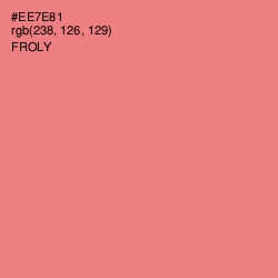 #EE7E81 - Froly Color Image