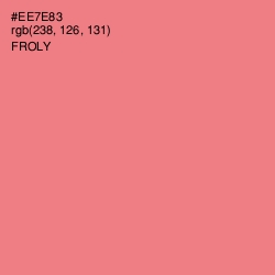 #EE7E83 - Froly Color Image