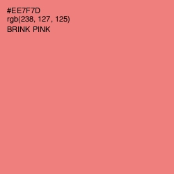 #EE7F7D - Brink Pink Color Image