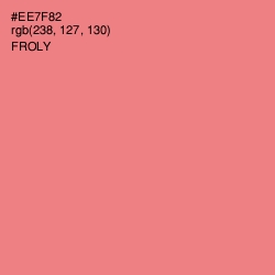 #EE7F82 - Froly Color Image