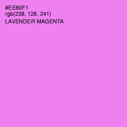 #EE80F1 - Lavender Magenta Color Image