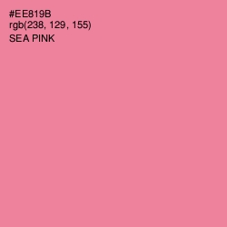 #EE819B - Sea Pink Color Image