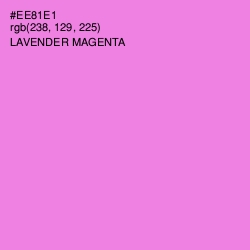 #EE81E1 - Lavender Magenta Color Image