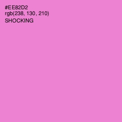 #EE82D2 - Shocking Color Image