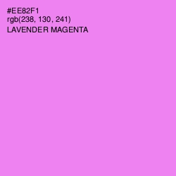 #EE82F1 - Lavender Magenta Color Image