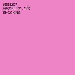 #EE83C7 - Shocking Color Image