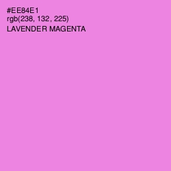 #EE84E1 - Lavender Magenta Color Image