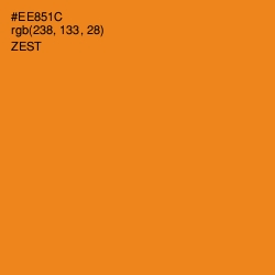 #EE851C - Zest Color Image