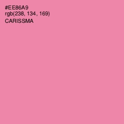 #EE86A9 - Carissma Color Image