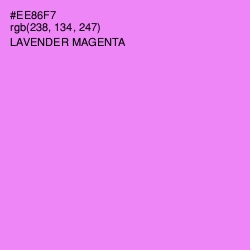 #EE86F7 - Lavender Magenta Color Image