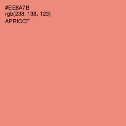 #EE8A7B - Apricot Color Image