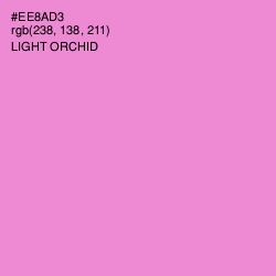 #EE8AD3 - Light Orchid Color Image